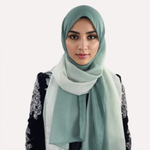 Gradient color fashion hijab headscarf