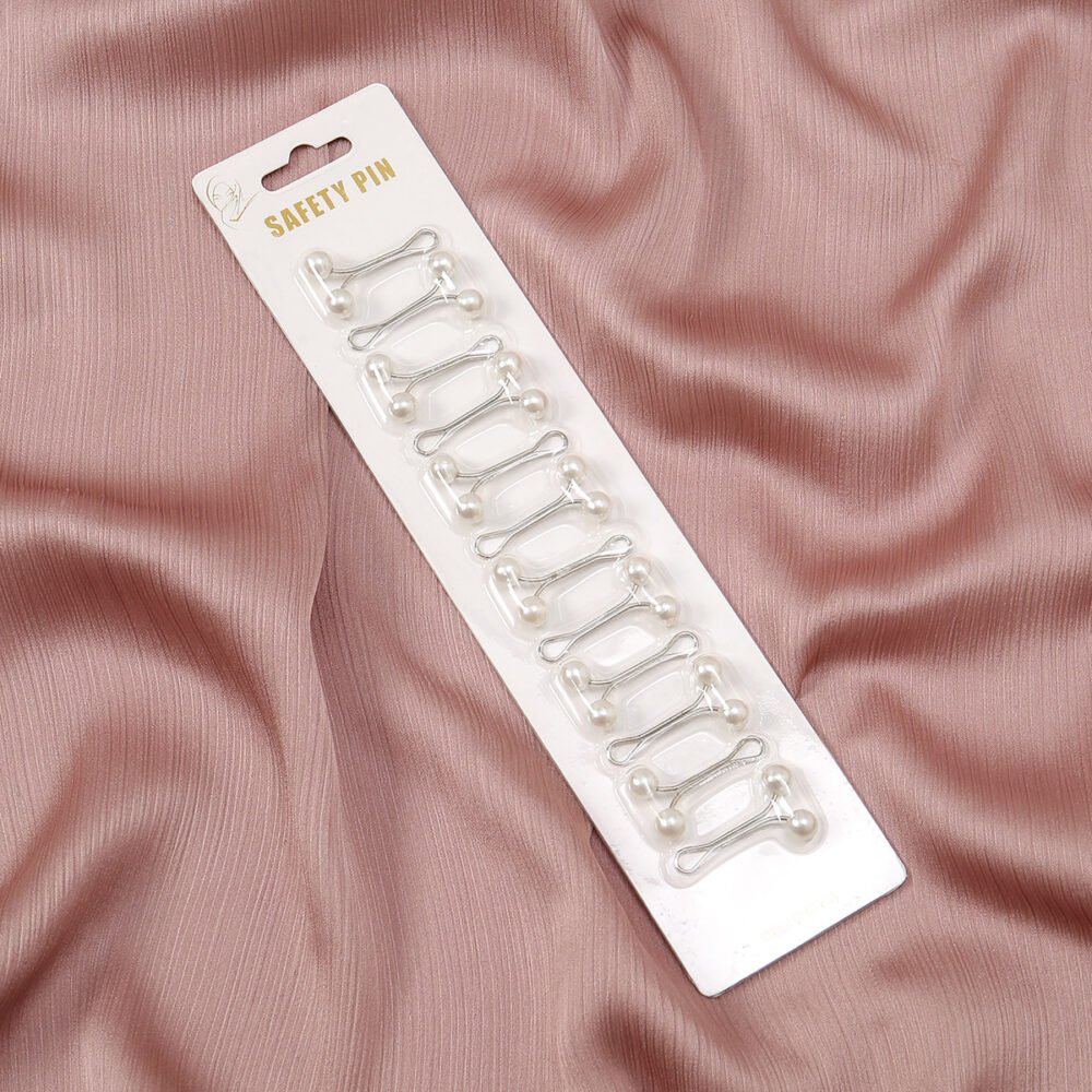 Elegant Silk Scarf Buckle Brooch - Image 2