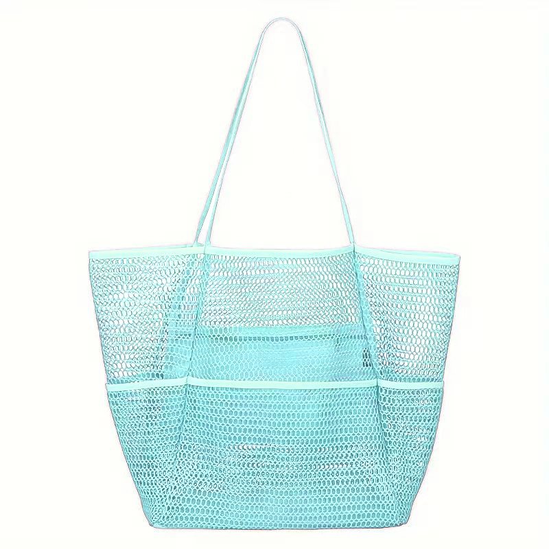 Double Layer Mesh Beach Bag - Image 7
