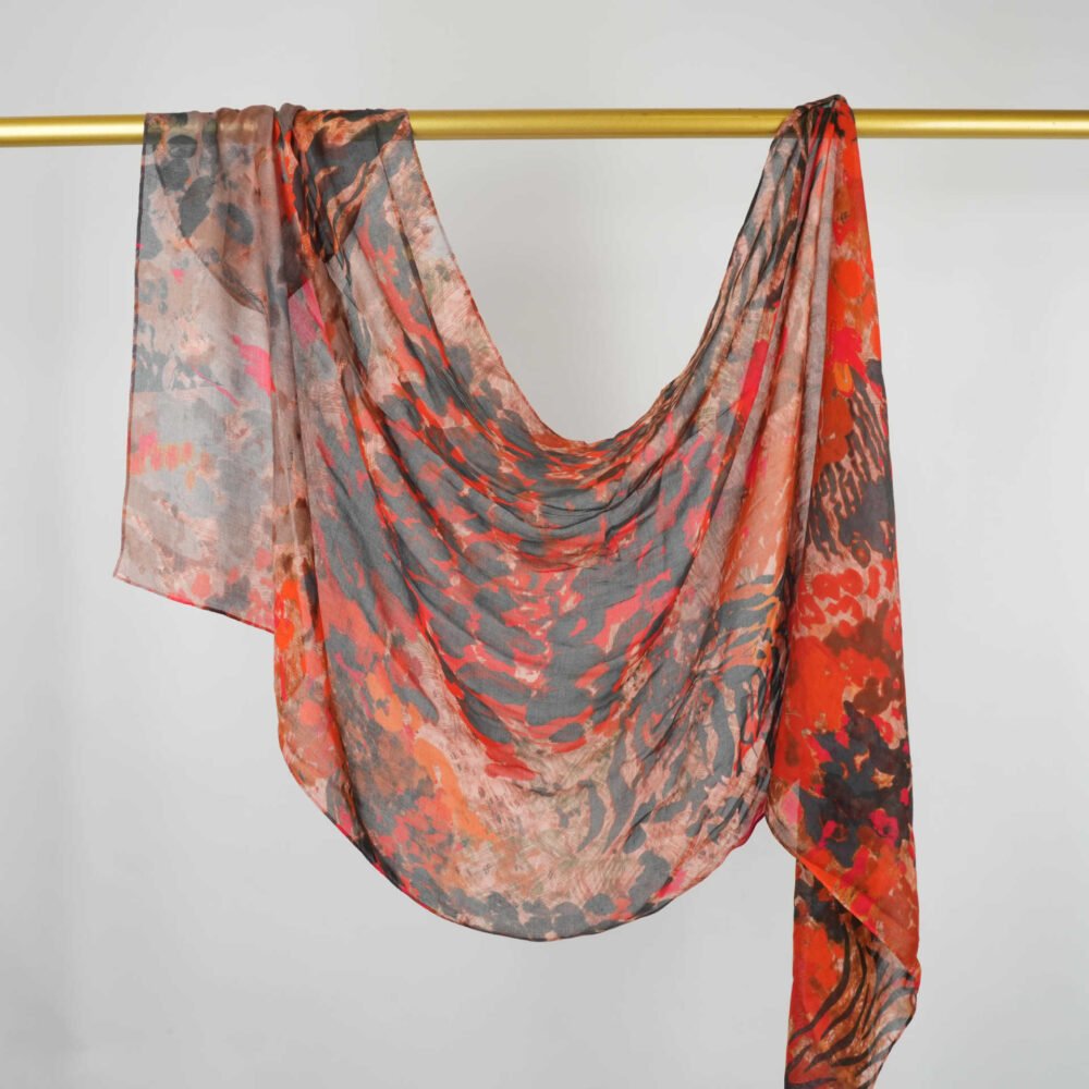 Printed Modal Rayon Shawl Hijab - Image 27
