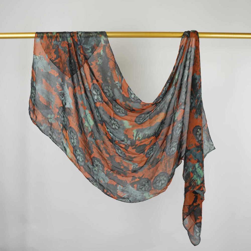 Printed Modal Rayon Shawl Hijab - Image 35