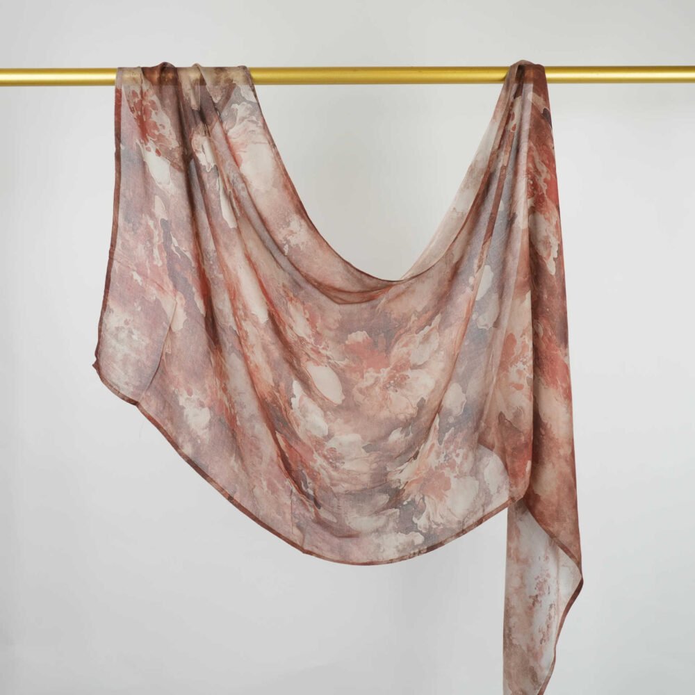 Printed Modal Rayon Shawl Hijab - Image 47