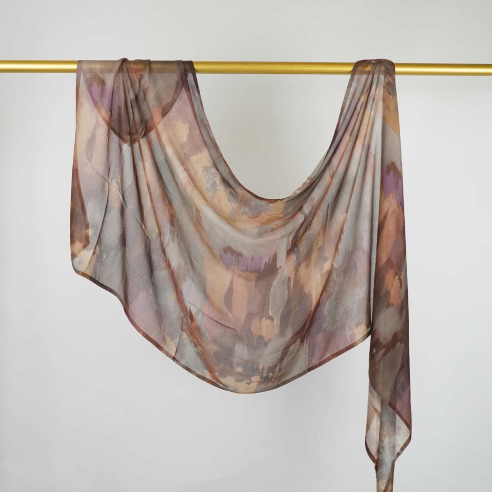 Printed Modal Rayon Shawl Hijab - Image 52