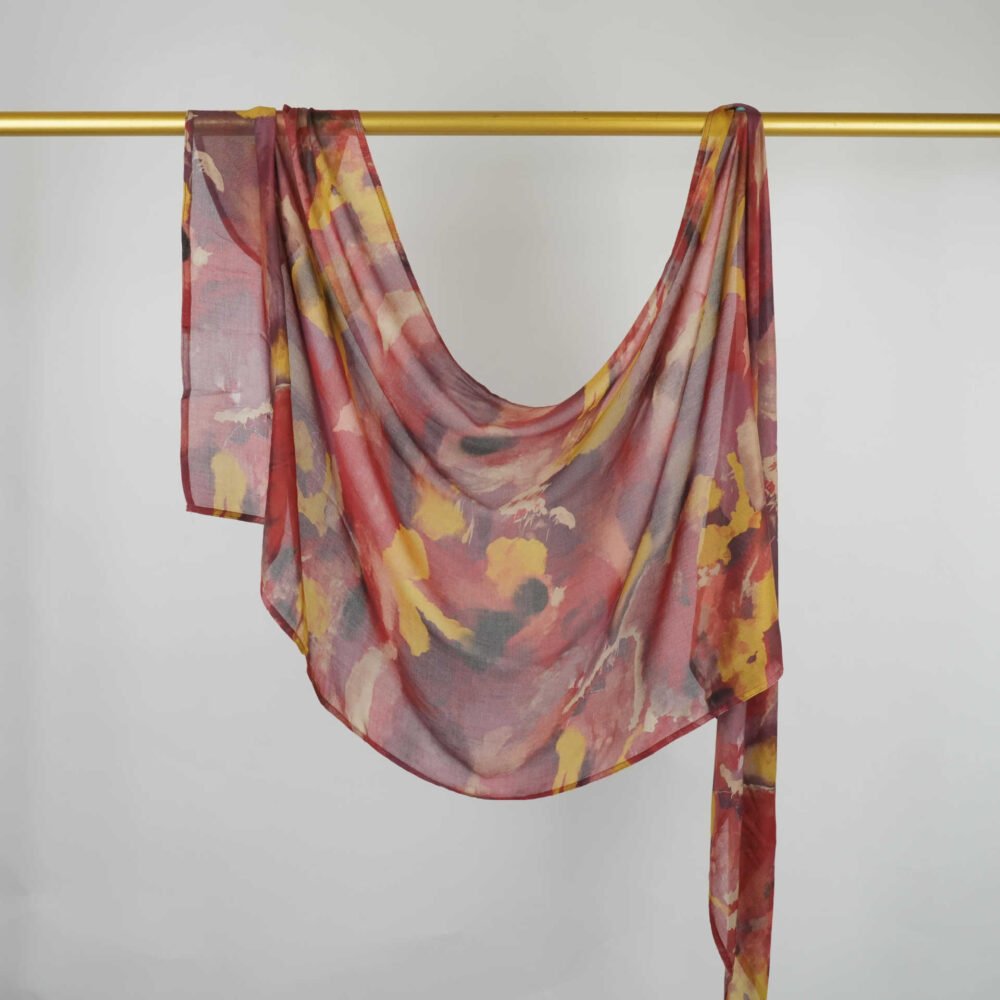 Printed Modal Rayon Shawl Hijab - Image 55