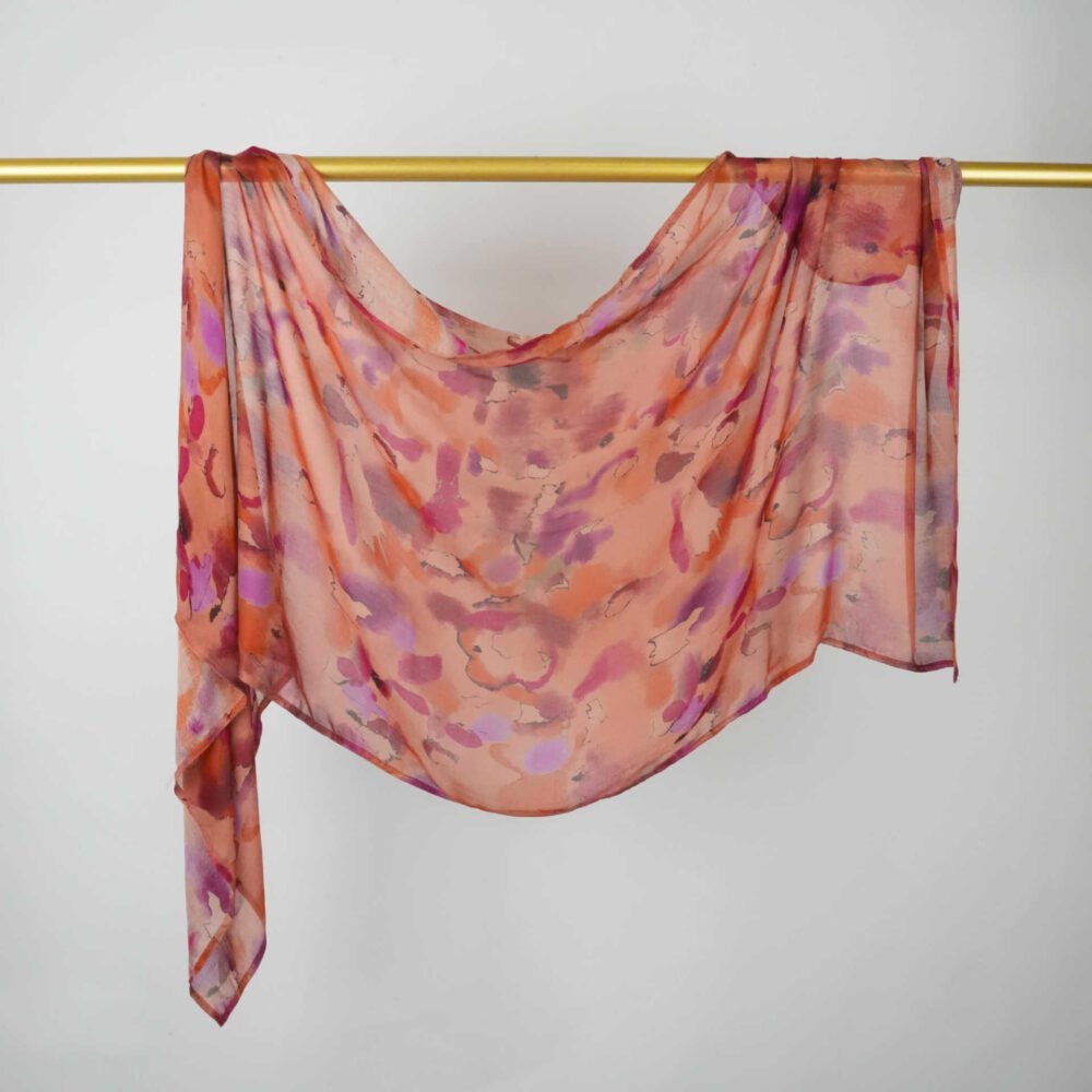 Printed Modal Rayon Shawl Hijab - Image 62