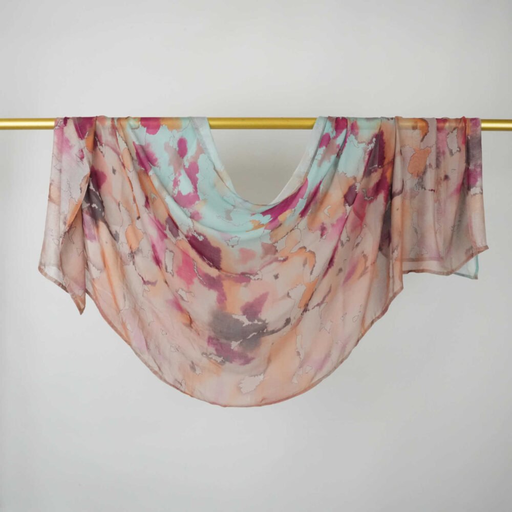 Printed Modal Rayon Shawl Hijab - Image 64