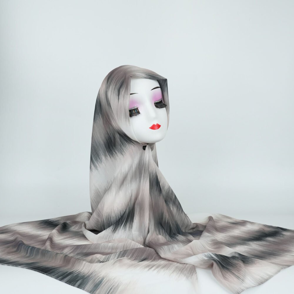 Shooting Star Print Chiffon Headscarf Hijab - Image 15