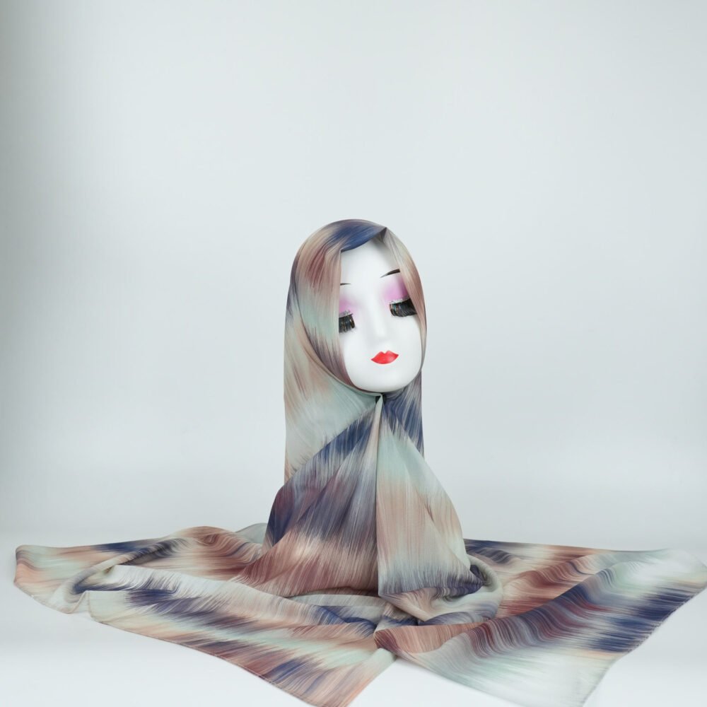Shooting Star Print Chiffon Headscarf Hijab - Image 16