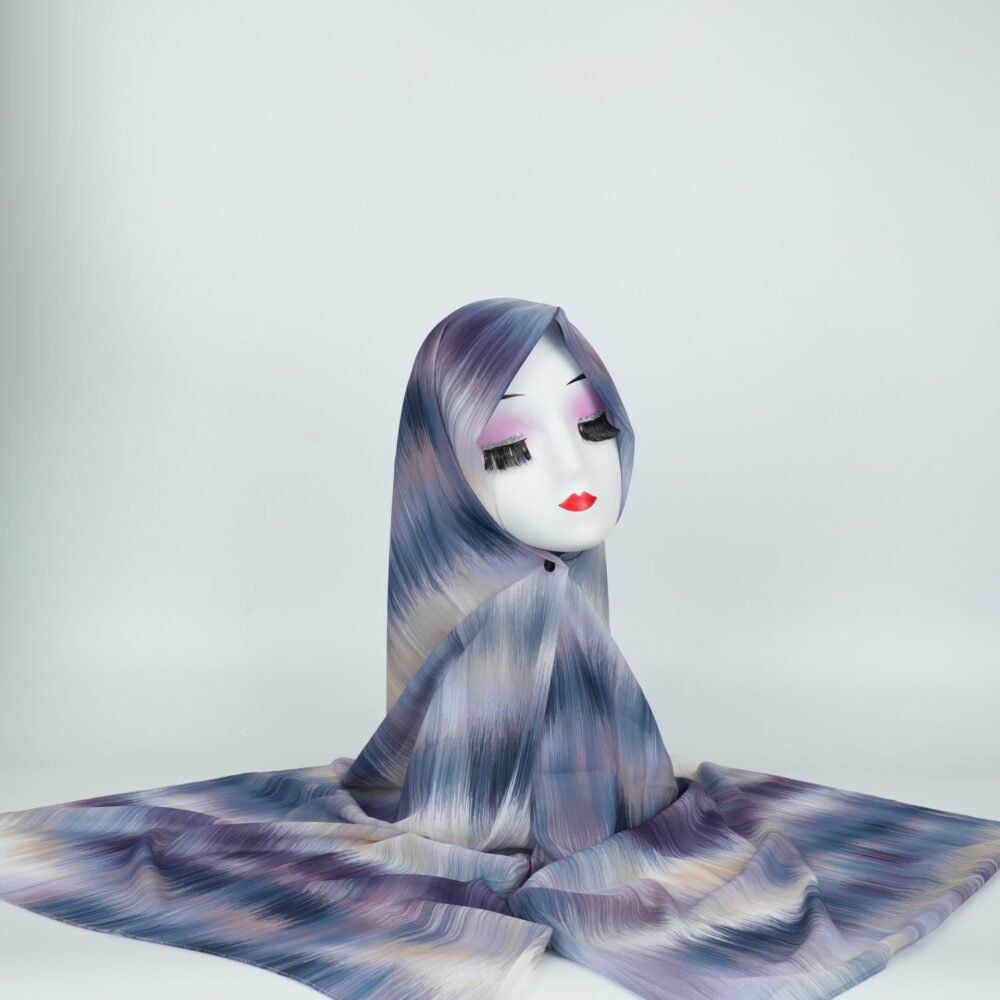 Shooting Star Print Chiffon Headscarf Hijab - Image 17