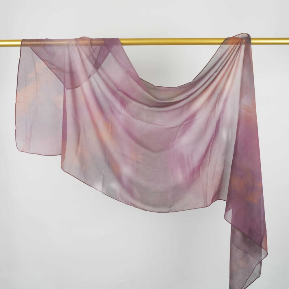 Imitation Silky Chiffon double-sided permeation printing hijab - Image 68