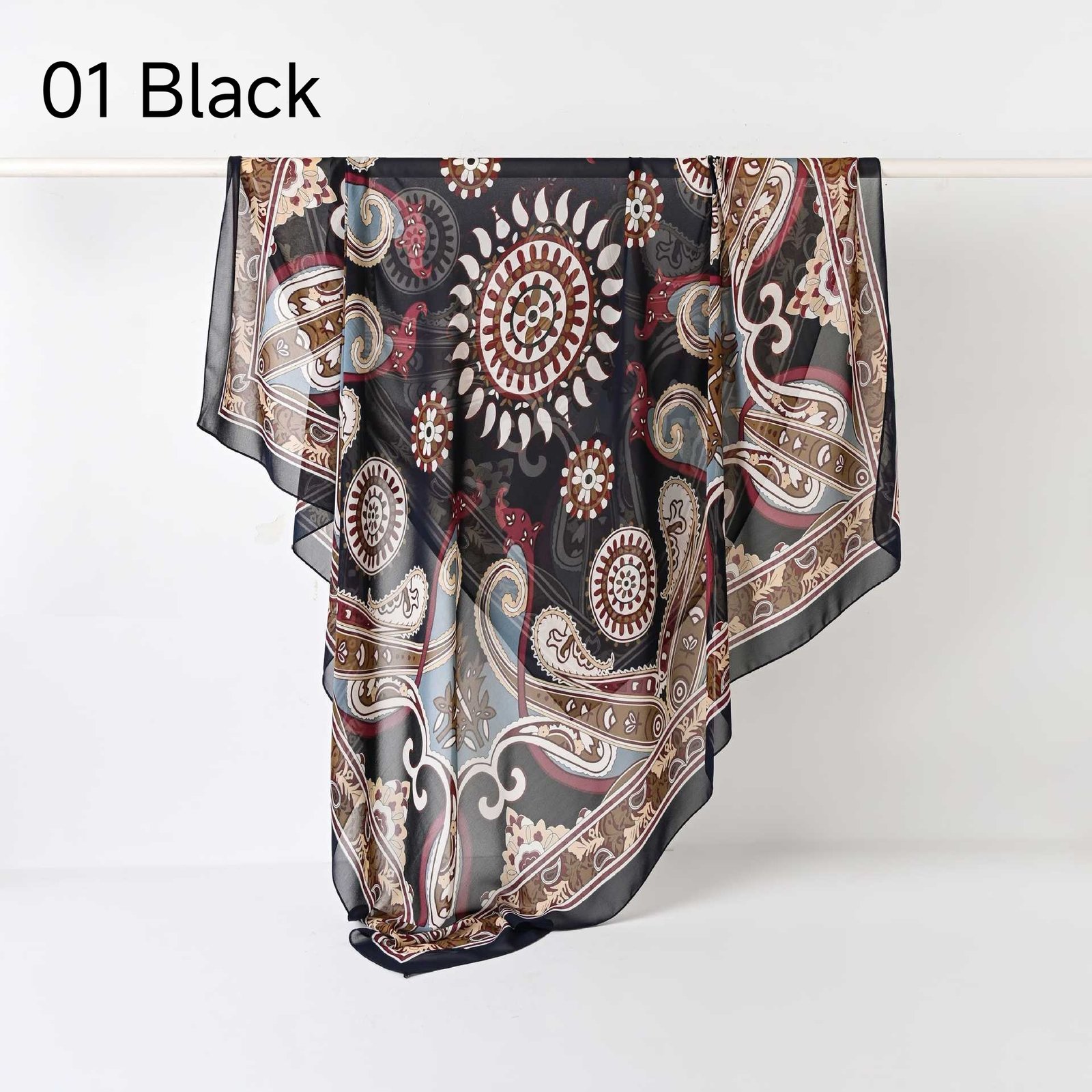 130Crystal chiffon hijab - Image 8
