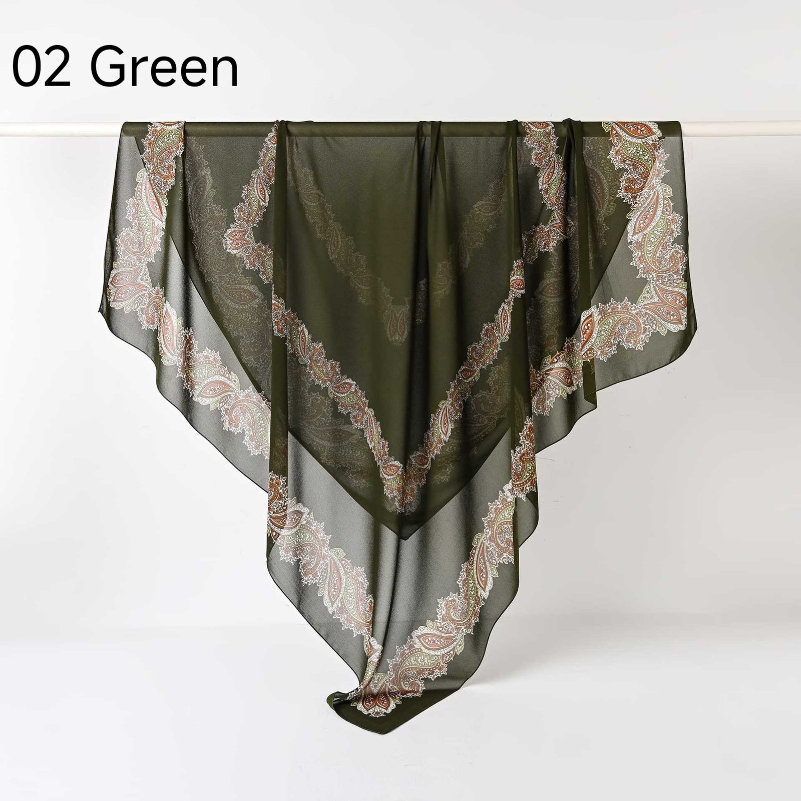 130Crystal chiffon hijab - Image 9