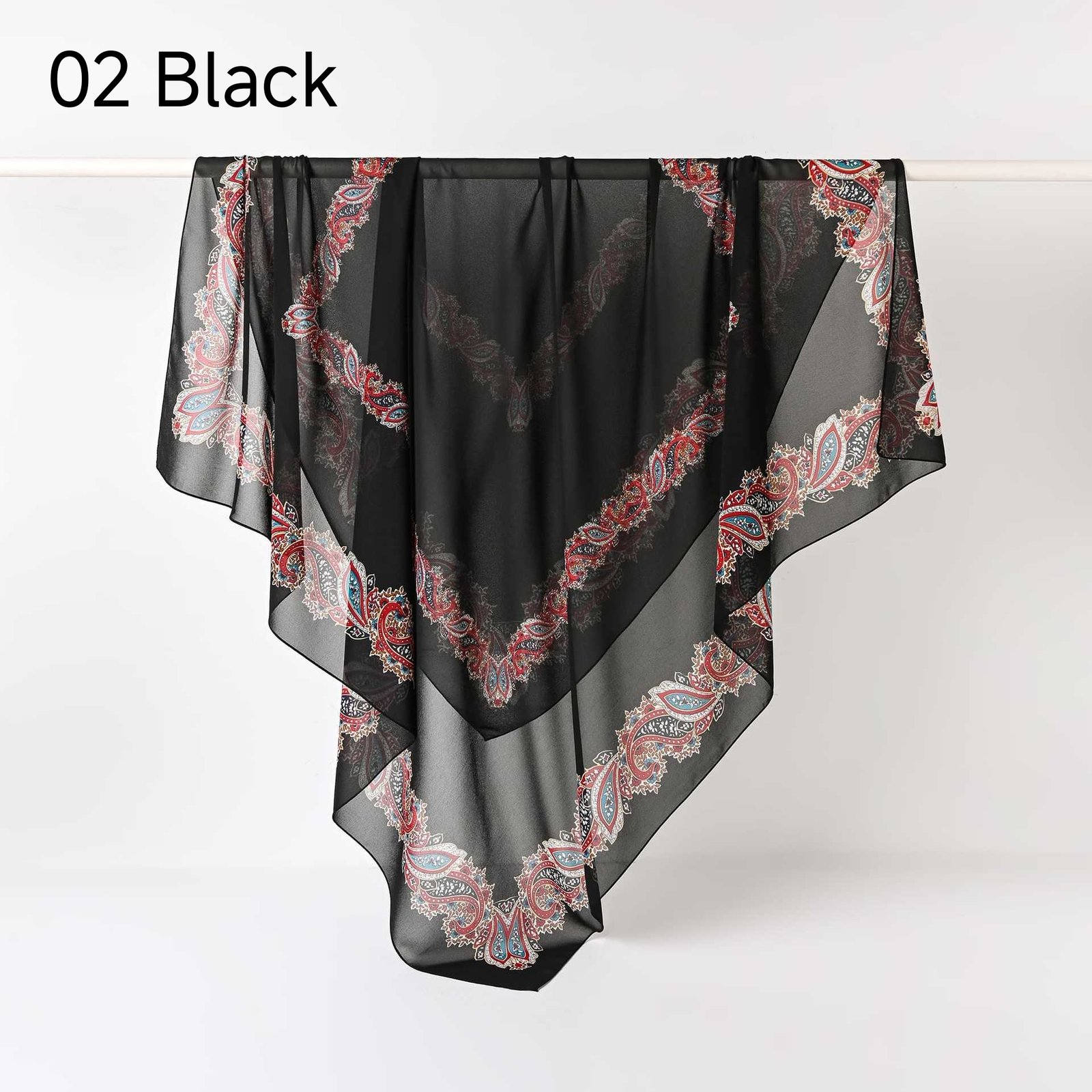 130Crystal chiffon hijab - Image 10