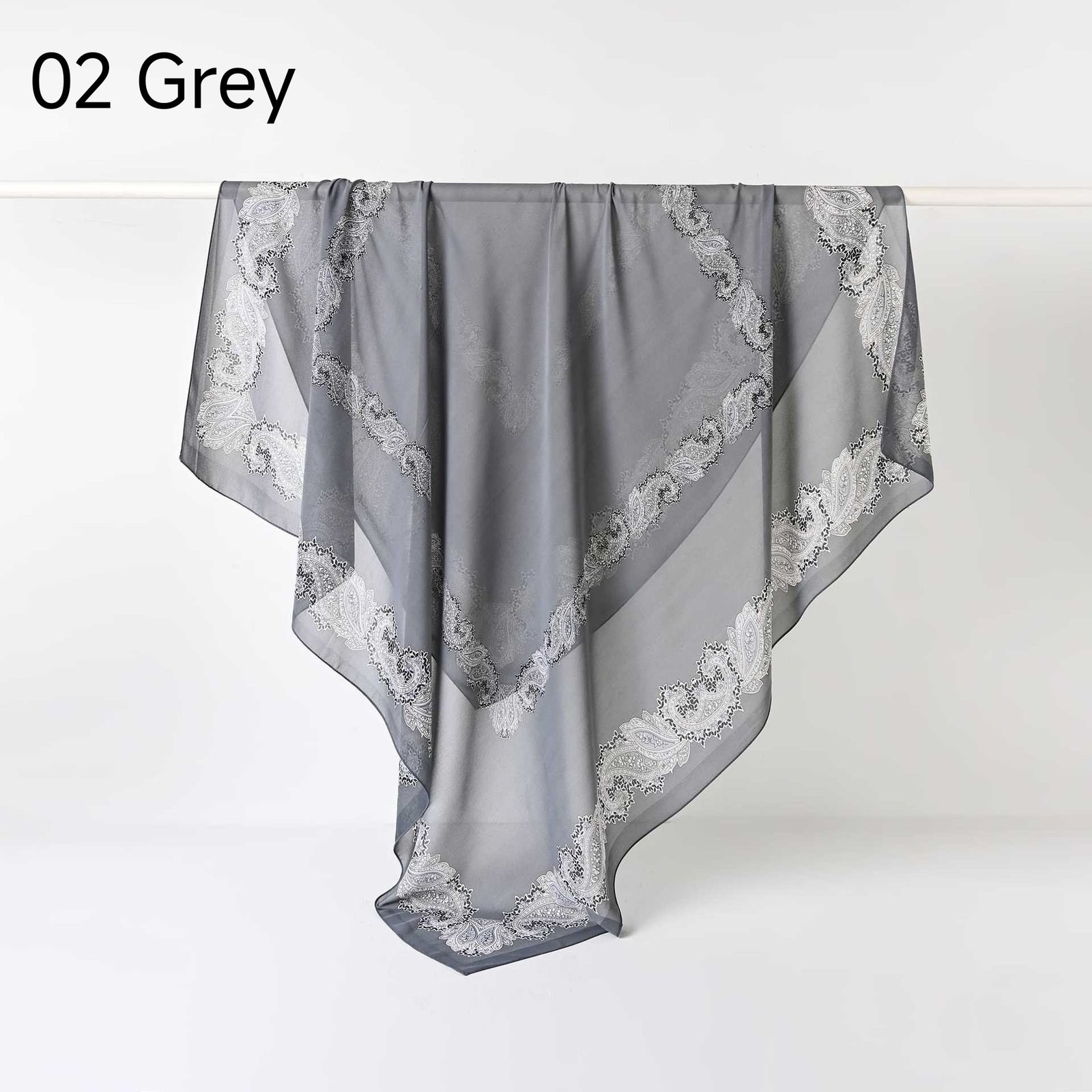 130Crystal chiffon hijab - Image 12