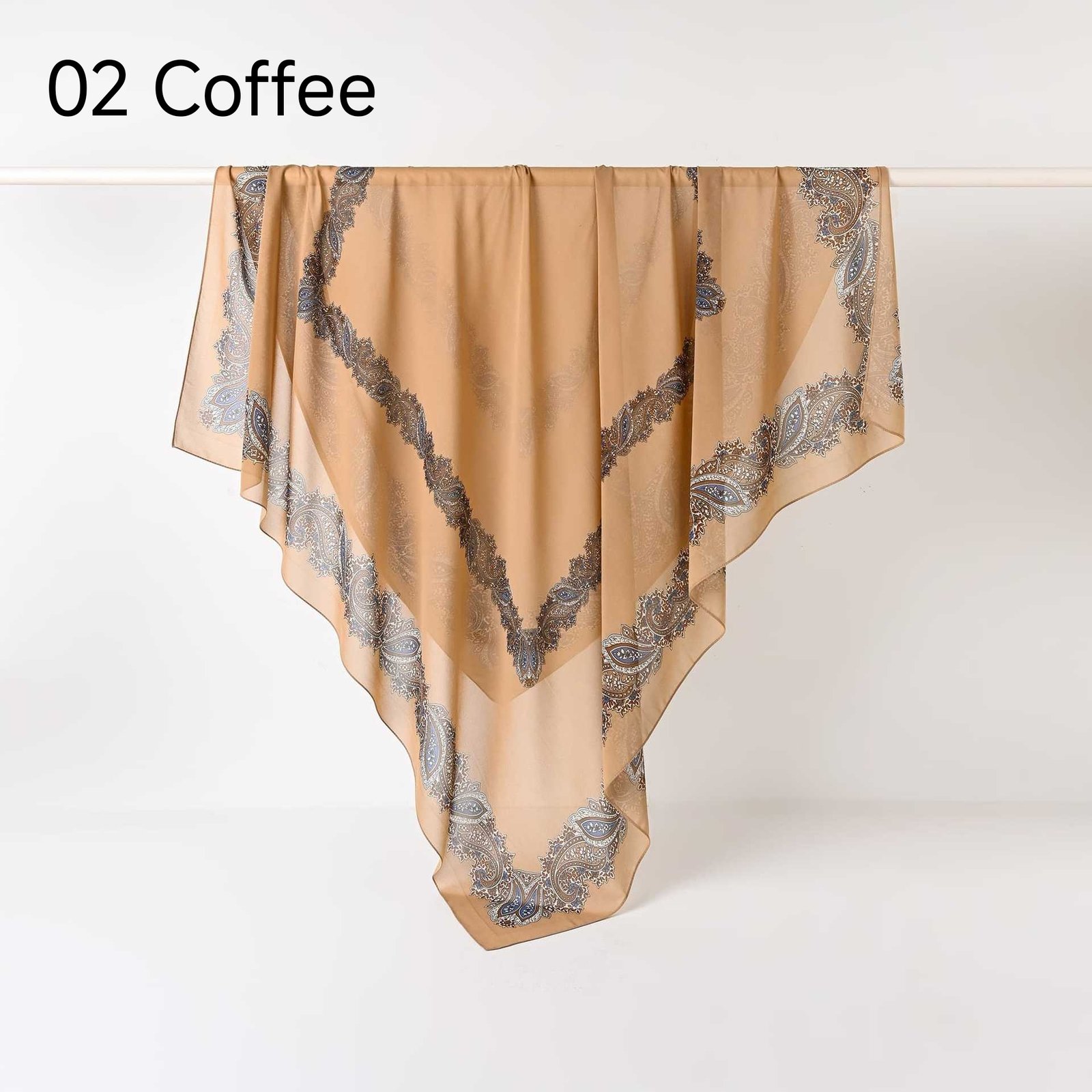 130Crystal chiffon hijab - Image 13