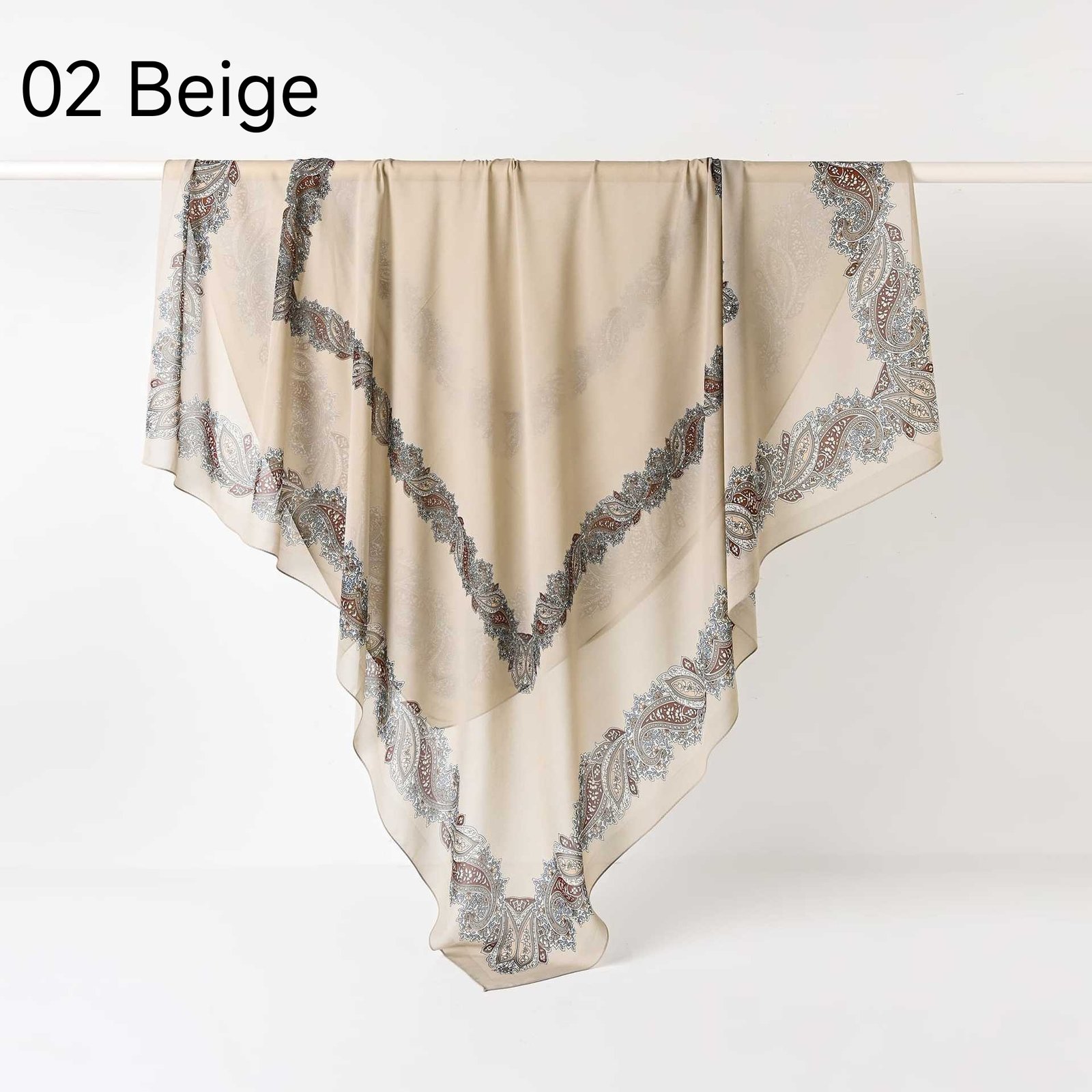 130Crystal chiffon hijab - Image 14