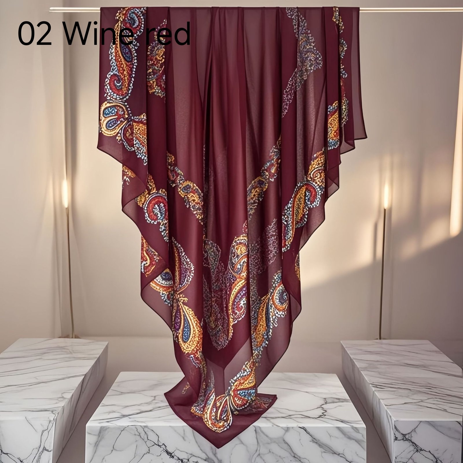 130Crystal chiffon hijab - Image 15