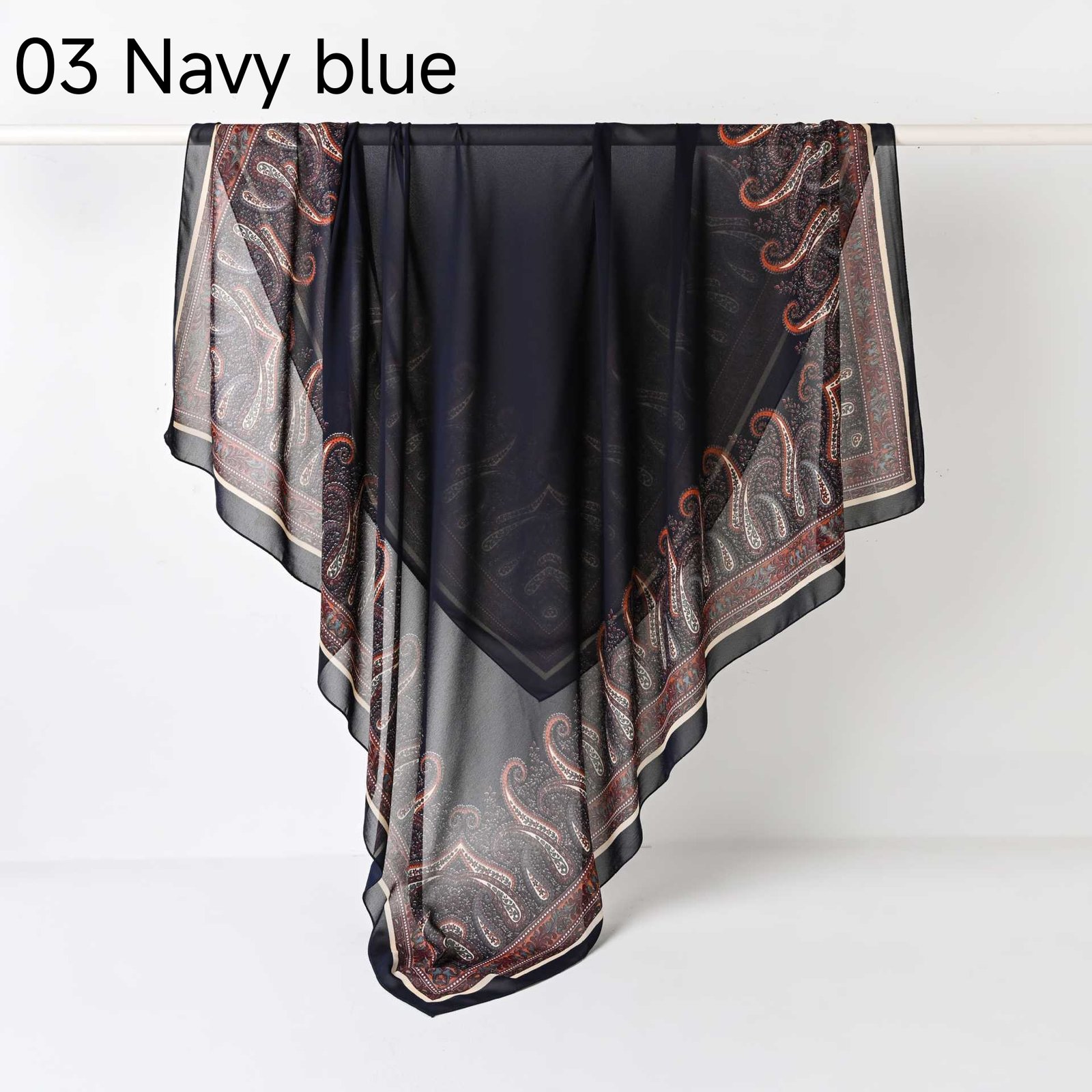 130Crystal chiffon hijab - Image 18