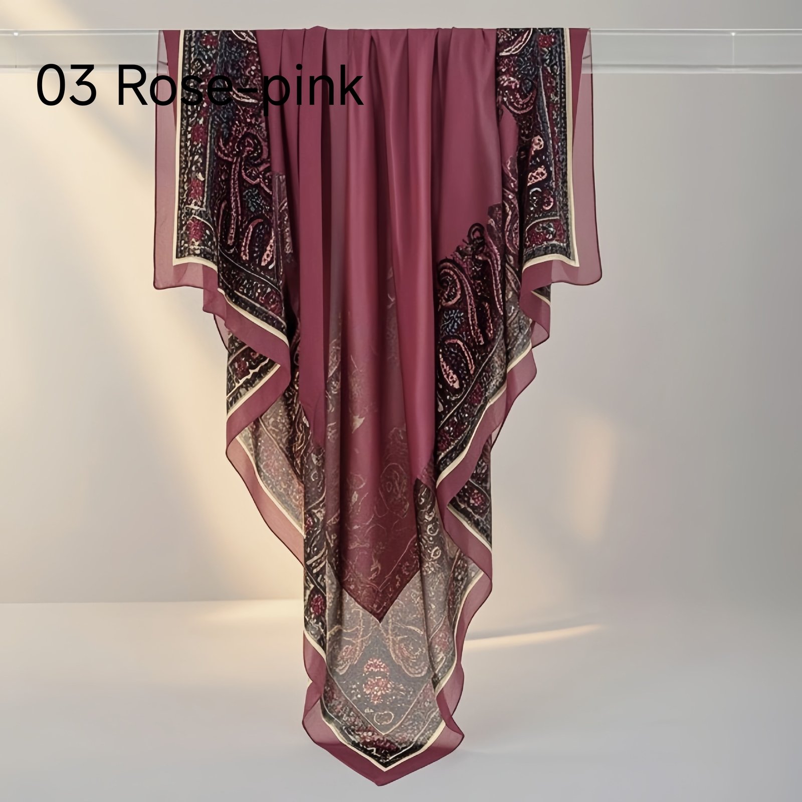 130Crystal chiffon hijab - Image 24