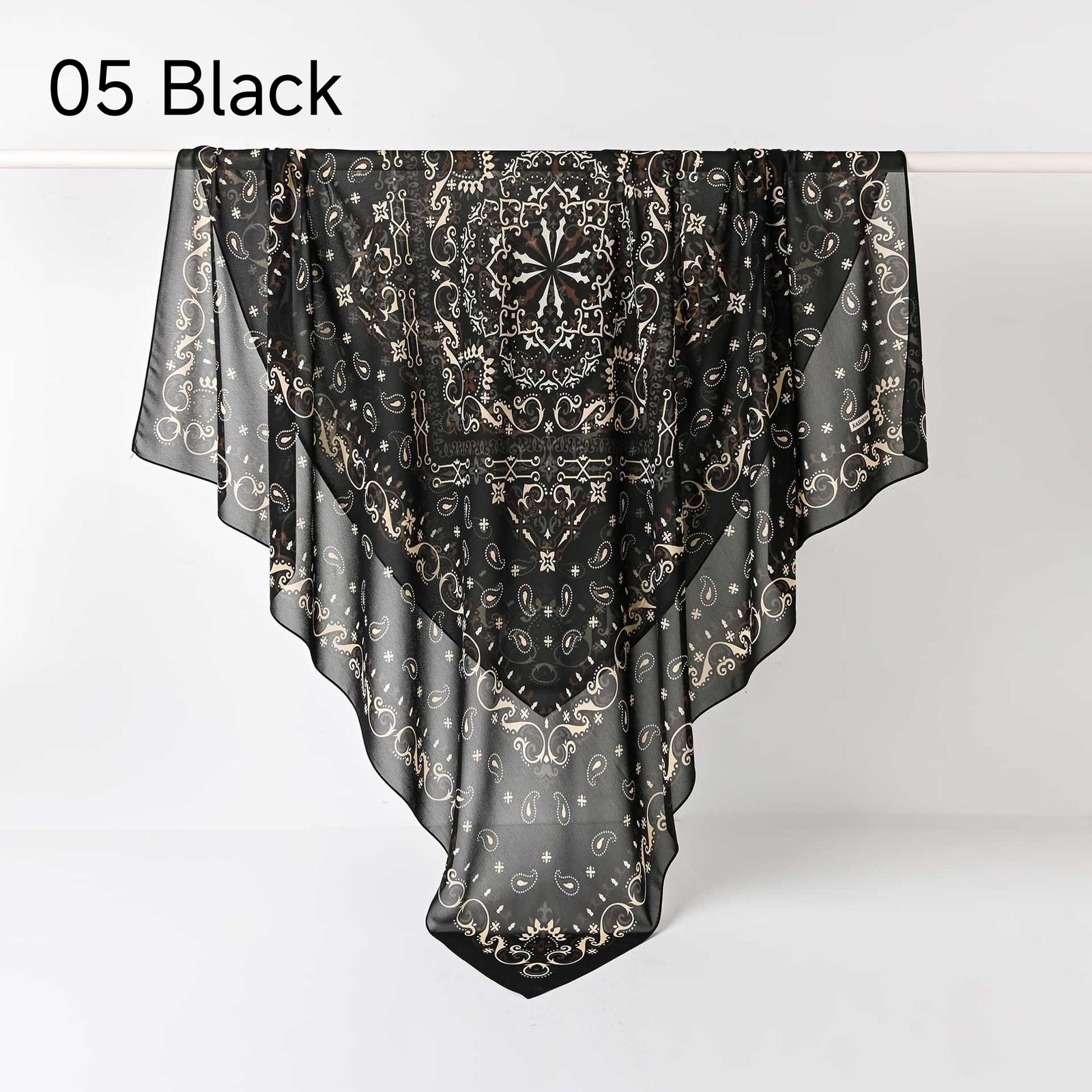 130Crystal chiffon hijab - Image 35
