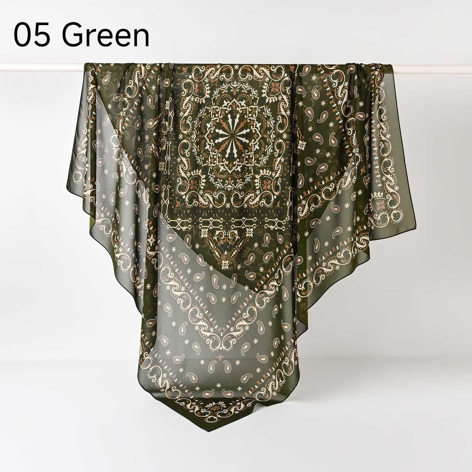 130Crystal chiffon hijab - Image 36