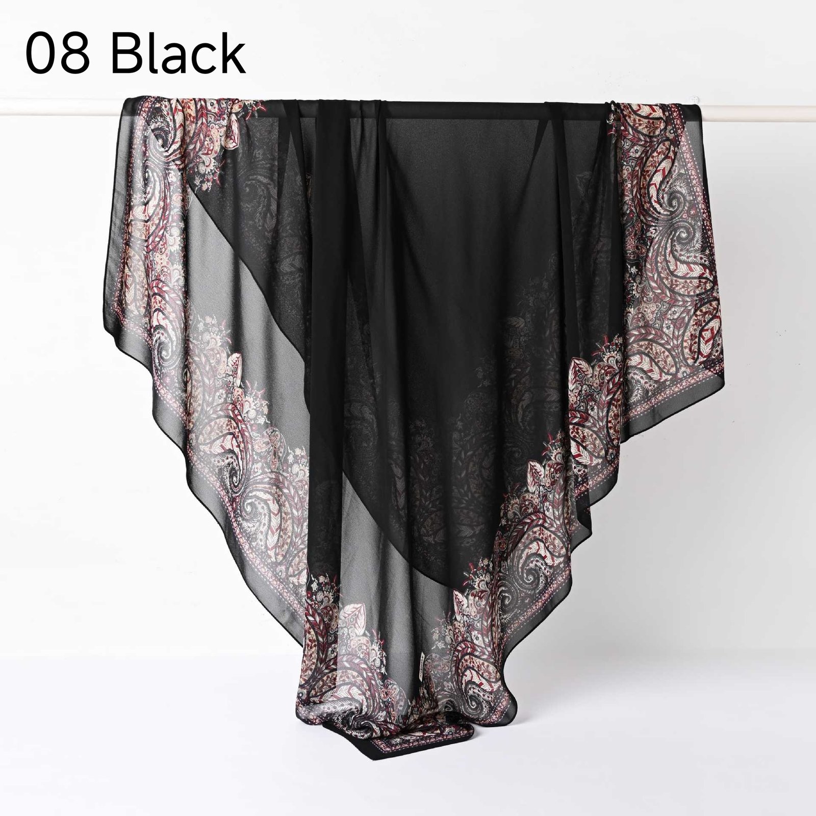 130Crystal chiffon hijab - Image 54