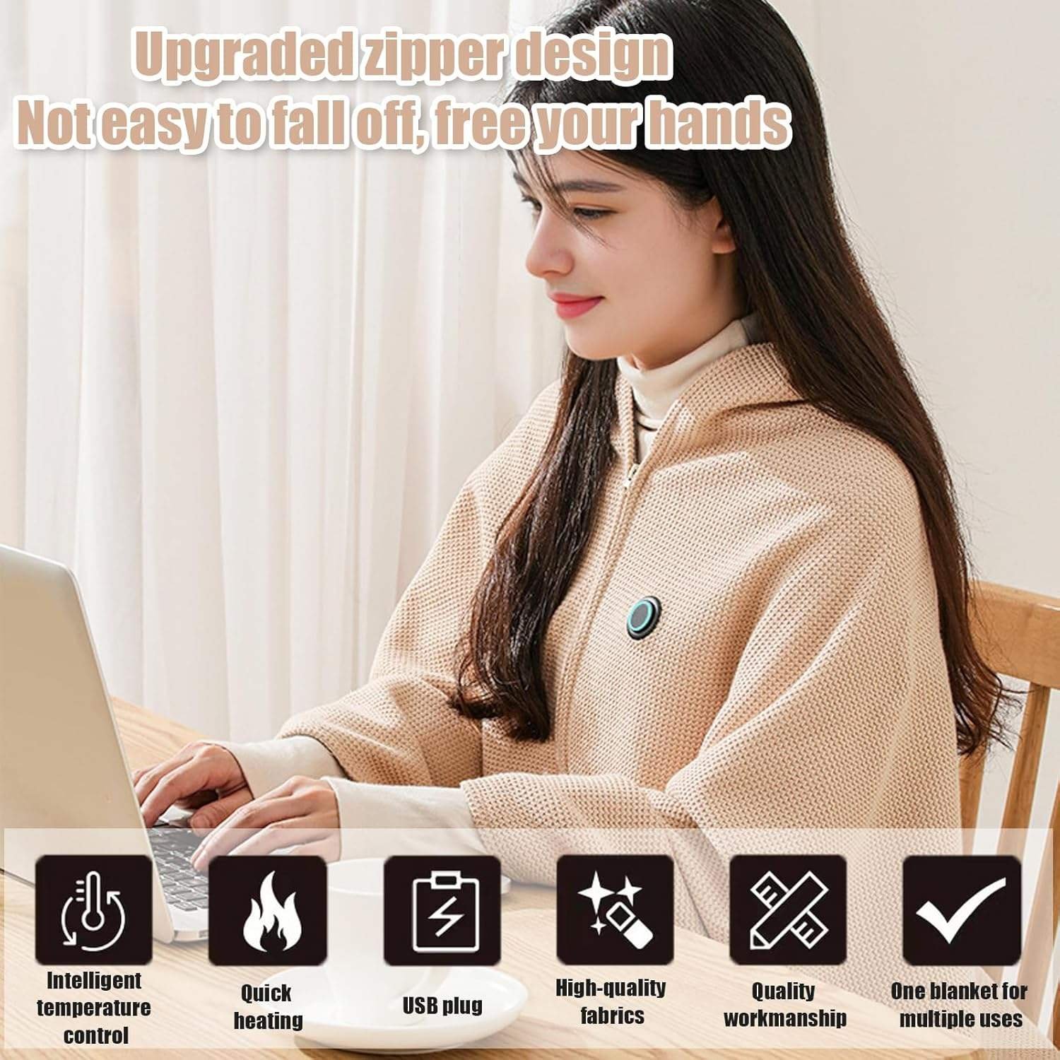 USB-powered heated cape - Image 4