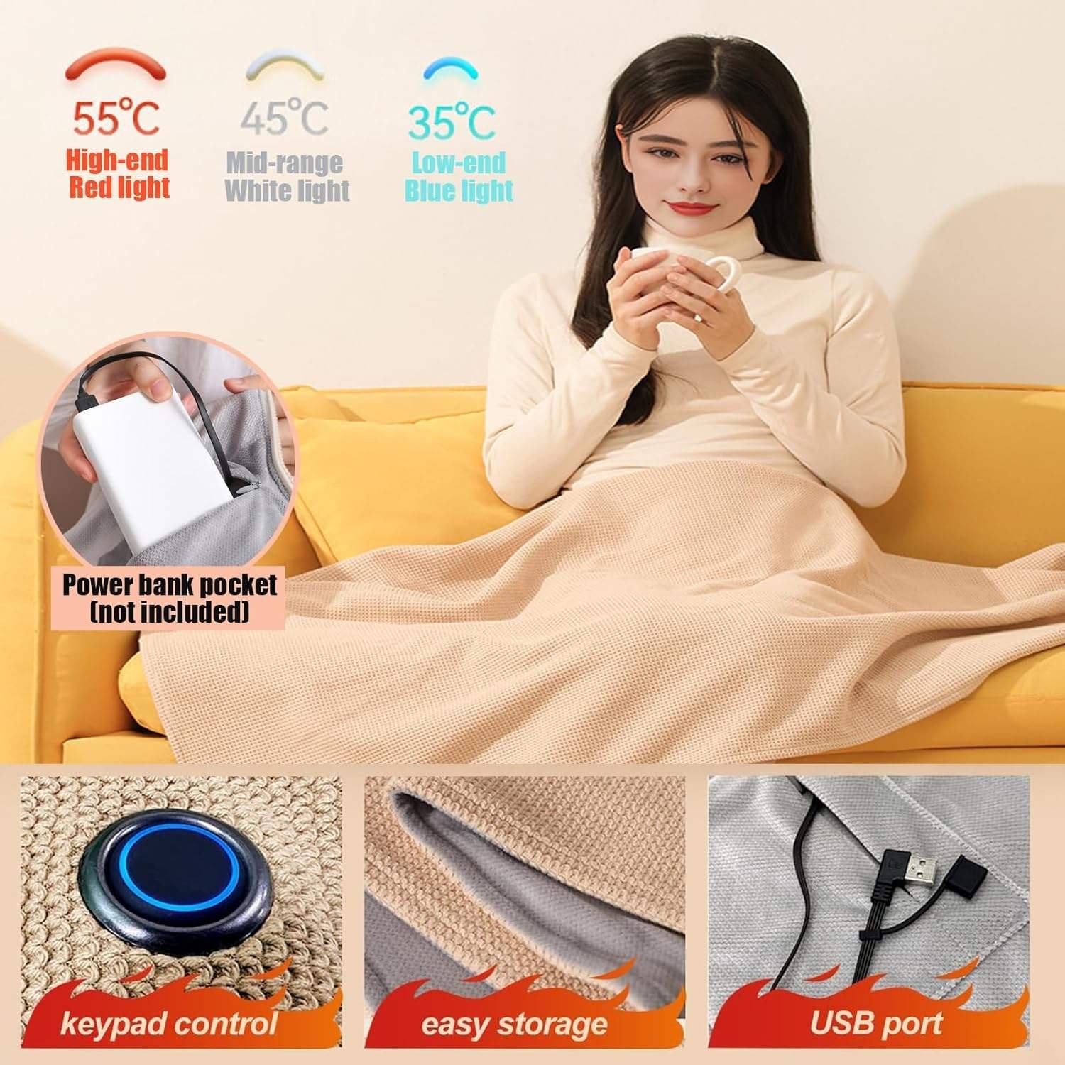 USB-powered heated cape - Image 5